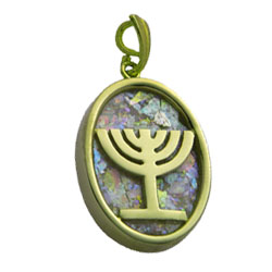 Menoah Pendant Set With Roman Glass