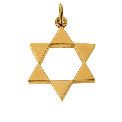 14K heavy weight Star of David