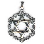 St.Silver Star of David - Oriental design