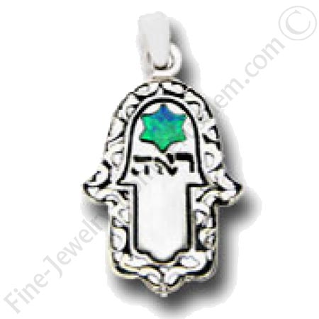 silver hamsa charm