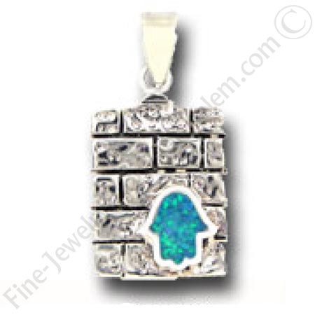 silver hamsa pendant