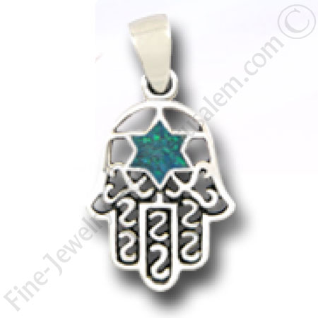 silver hamsa charm