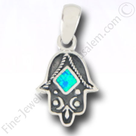 silver hamsa charm