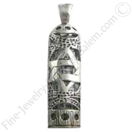 St. Silver Mezuza pendant