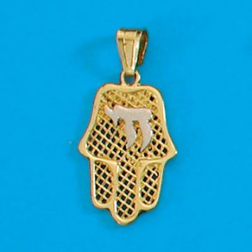 14K Gold filigreehand, with "Chai-Life