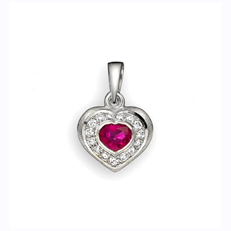 18k gold heart pendant