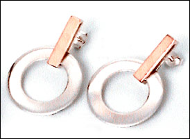 Silver and Gold earrings