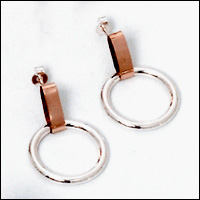 Silver and Gold earrings