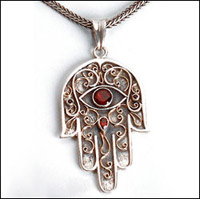 Silver and Gold hamsa