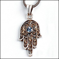 Silver and Gold hamsa