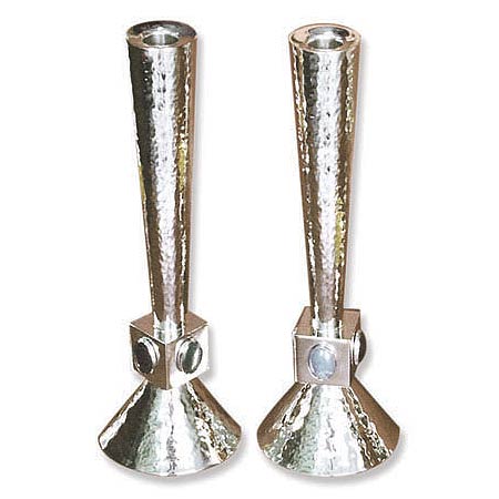 Candlestickssemi-precious stones-  925 Sterling Silver