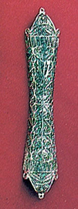 St. Silver filigree mezuzah case