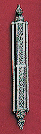 St. Silver filigree mezuzah case