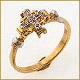 18K Jerusalem Cross ring