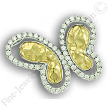 Goldfield pendant with cubic zirconia