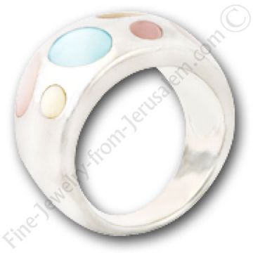 silver ring with cubic zirconia