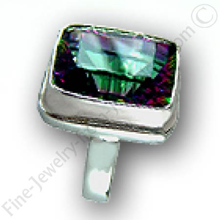 silver ring with cubic zirconia