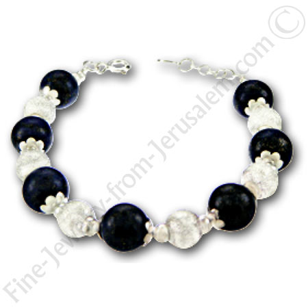 silver bracelet with cubic zirconia